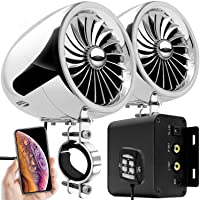 Aileap M150 Sistema de Audio con Amplificador de Moto con AUX- MP3- Radio FM- 4 Pulgadas de Altavoces estéreo Bluetooth…